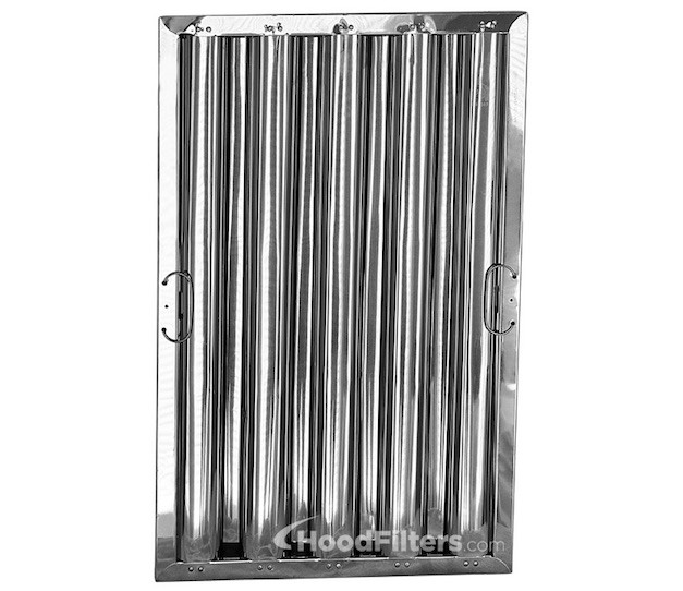 16" tall x 16" wide Kleen-Gard Stainless Steel Baffle Hood Grease Filter 