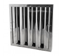 Hood Filters with Bottom Hooks - All Brands - 16" Tall X 16" Wide Mavrik Stainless Steel Hood Filter with Bottom Hooks