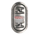 Duct Access Doors - 8" x 4" Ductmate F2 Grease Duct Sandwich Access Door – Round Duct - Extended Bolts for Fire Wrap
