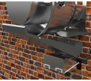 Exhaust Fan Grease Traps - DRIPLOC Deluxe Wall Mount System for Side Mount Fans