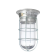 Canopy Hood Light Fixture with Clear Coated Tempered Glass Globe and Wire Guard  